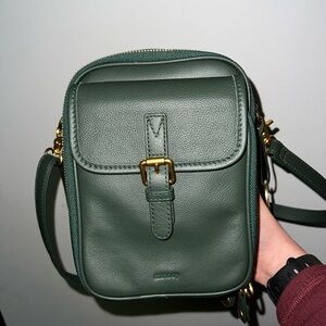 Green Leather Shoulder Bag